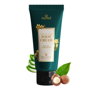 Matra Foot Cream for Cracked Heels and Dry Feet with Aloe Vera & Tea Tree Oil