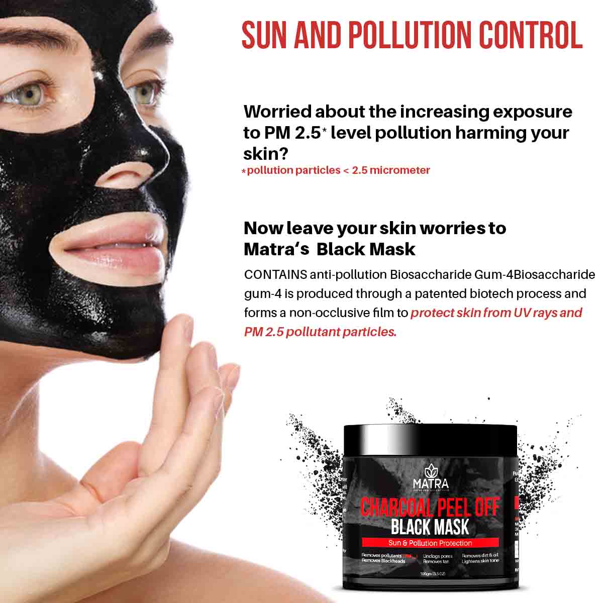 Matra Activated Charcoal Peel Off Mask For Blackhead
