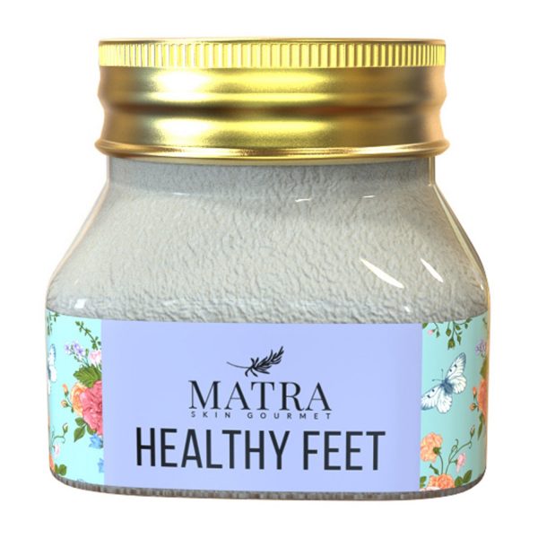 Matra Naturals Healthy Feet - Foot Cream with Jojoba Oil | Jasmine & Patchouli | Cracked Skin Repair | Intense Moisturization for Women & Men