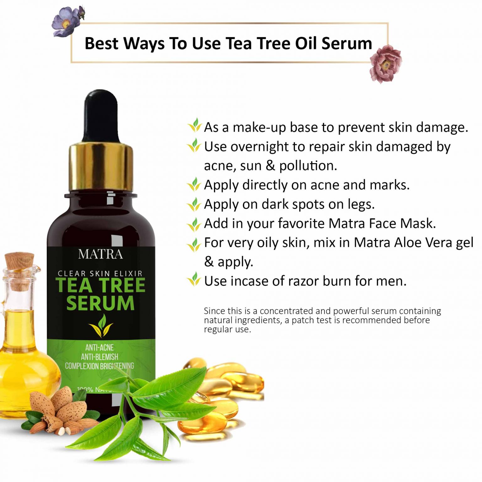 Matra Tea Tree Serum - Anti-acne & anti-blemish Tea Tree Oil Serum