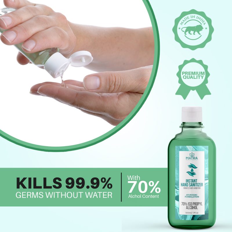 Matra Advanced Hand Sanitizer 70 Iso Propyl Alcohol Based Disinfectant Hand Rub Instant