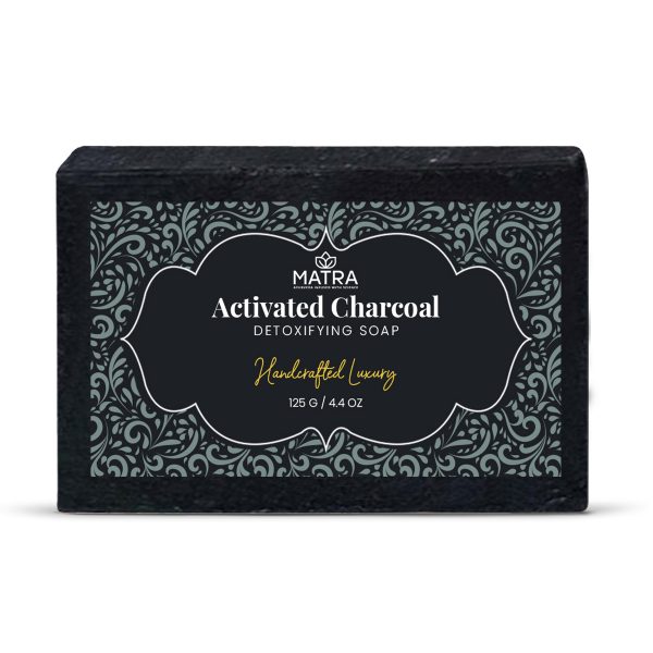 Matra Activated Charcoal Soap with Aloe Vera and Tea Tree - 125 g