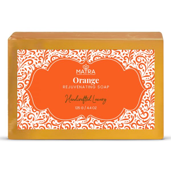 Matra Orange Handmade Soap with Bergamot | 100% Natural and Handmade | 125 g