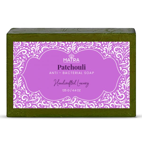 Matra Patchouli Handmade Soap with Aloe Vera | 100% Natural Anti Bacterial Soap | 125 g