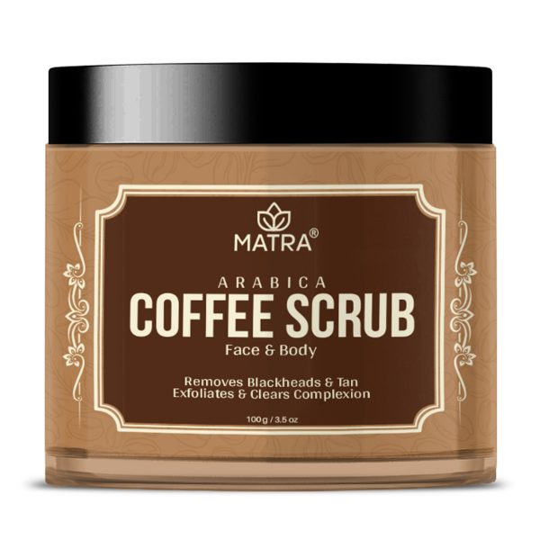 Matra Arabica Coffee Scrub for Face and Body for Tan Removal and Blackheads | 100g