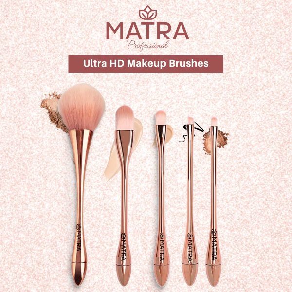 Matra Professional Ultra HD Makeup Brushes - Set of 5