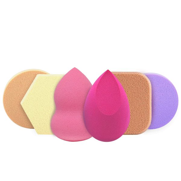 Matra Professional 6 in 1 Makeup Puff, Sponge & Beauty Blender Set