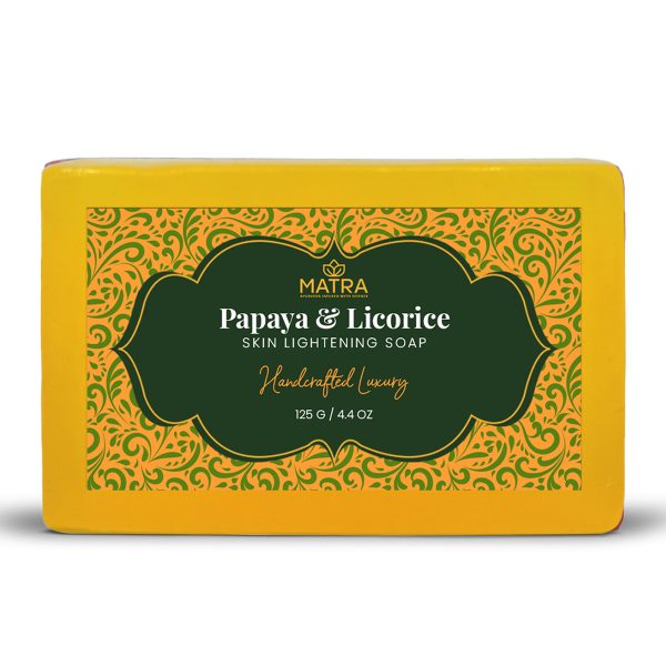 Matra Papaya & Licorice Skin Lightening Handmade Soap with Aloe Vera & Carrot Seed Oil