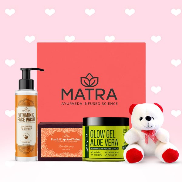 Matra All Day Long Pampering Skincare Gift Hamper with Cute Teddy Bear
