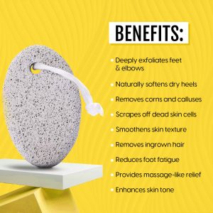Alternative view of Matra Professional Natural Lava Pumice Stone Foot Scrubber for Exfoliating Dead Skin