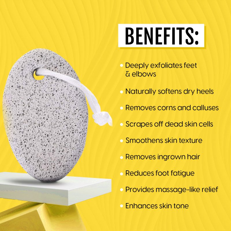 Matra Professional Natural Lava Pumice Stone Foot Scrubber for