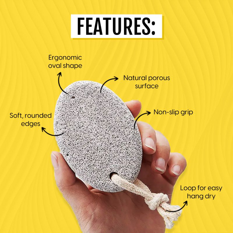 Matra Professional Natural Lava Pumice Stone Foot Scrubber for