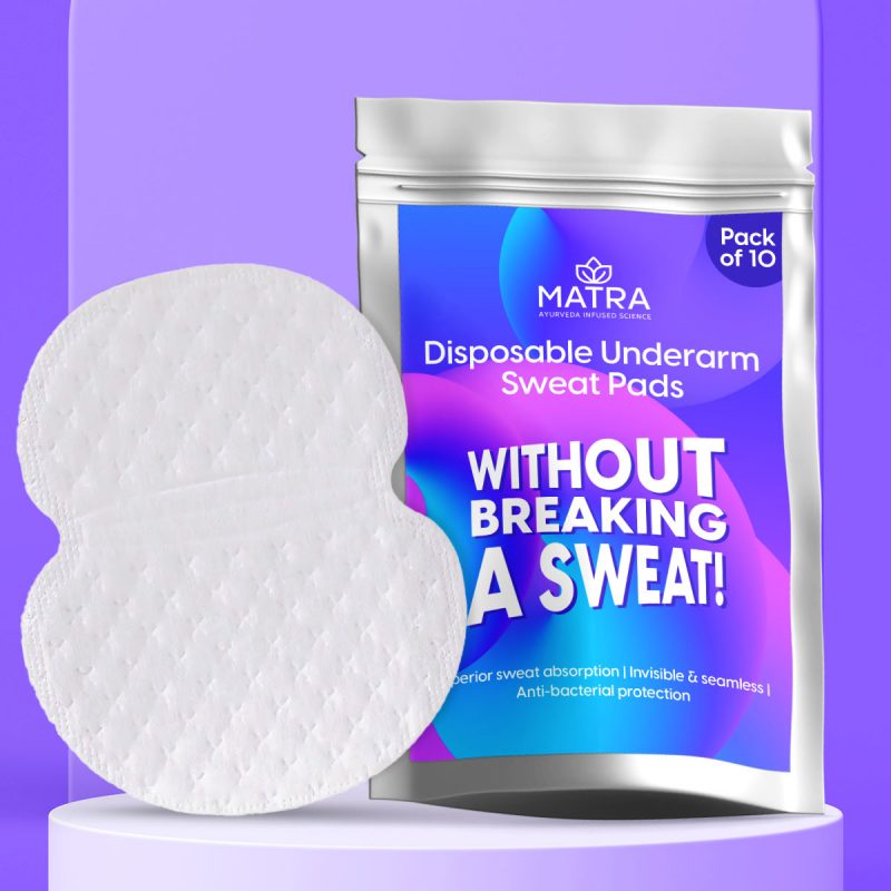 Matra Professional Disposable Underarm Sweat Pads Unisex Anti Stain Armpit Sweat Pads for