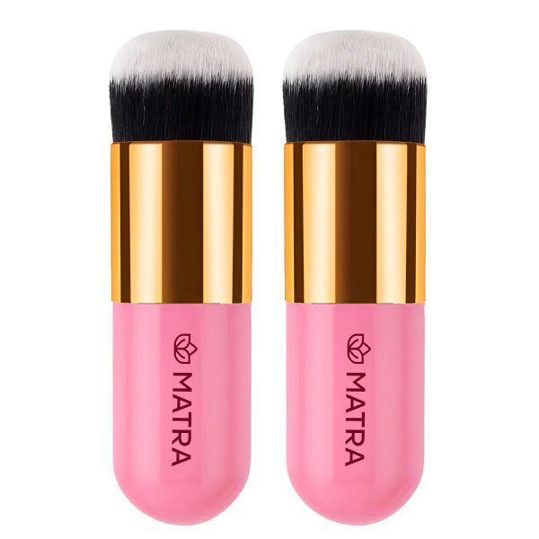 Matra Professional Fat Brush Kabuki Blush Makeup Brush (2pcs)