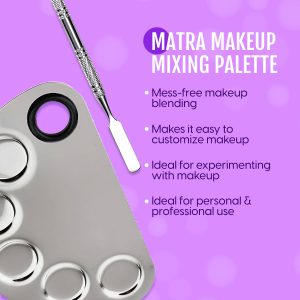 Alternative view of Matra Professional Round Makeup Mixing Palette with Spatula