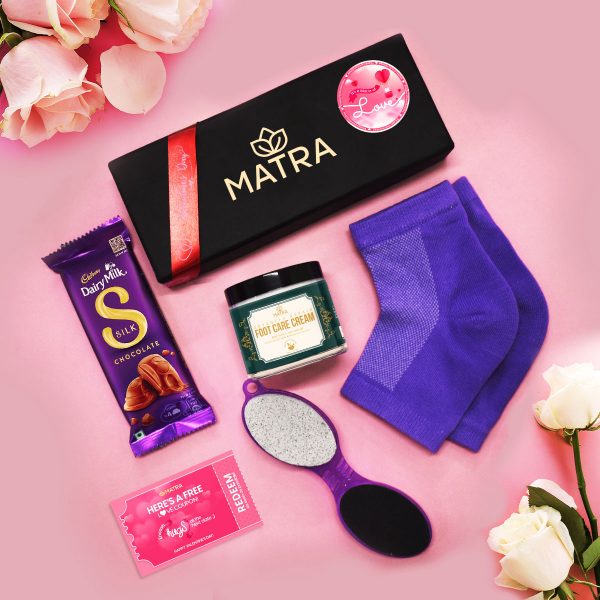 Matra A Footnote On Love Valentine's Day Special Complete Footcare Gift Hamper