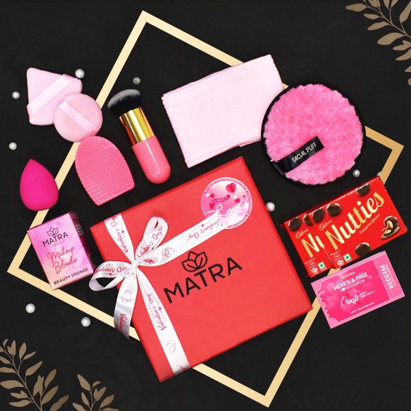 Matra Love Is Pink Valentine's Day Makeup Essentials Gift Hamper Box