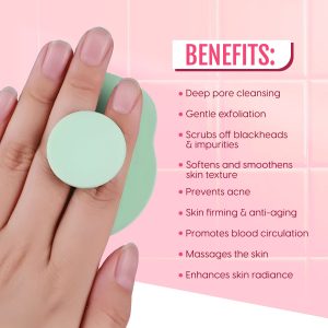 Alternative view of Matra Silicone Face Scrubber Facial Cleansing Pad for Gentle Exfoliation (Colour May Vary)