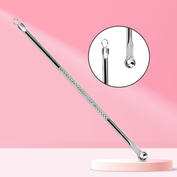 Matra Blackhead Remover Tool Stainless Steel Pimple Extractor (Round)