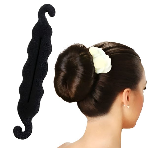 Matra Hair Donut Bun Maker Clip Bun Volumizer Tool for Quick & Effortless Bun Shaping