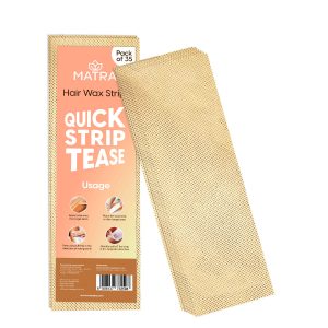 Matra Wax Strips Hair Waxing Strips for Full Body & Facial Hair Removal (35 pcs)