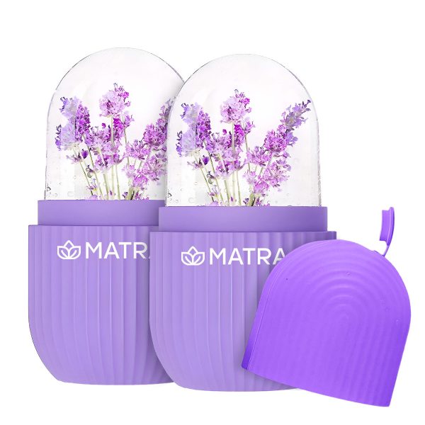 Matra Facial Ice Roller Silicone Face Massager- 2pcs