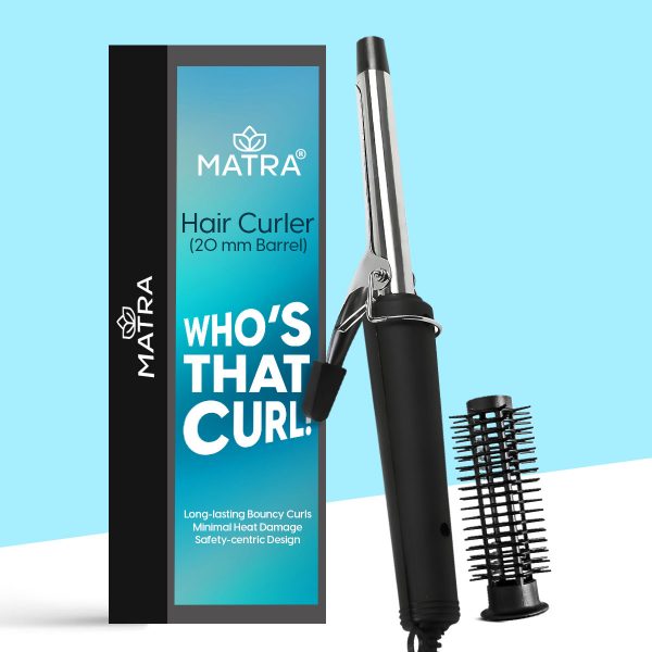 Matra Hair Curler Electronic Curling Tong Roller with 20 mm Barrel for Long Lasting Bouncy Curls