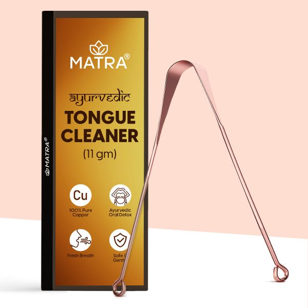 Matra Copper Tongue Cleaner Scraper for Optimal Oral Hygiene & Digestive Health (11gm)