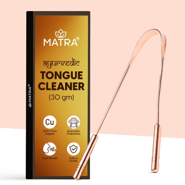 Matra Copper Tongue Cleaner Scraper for Optimal Oral Hygiene & Digestive Health (30gm)