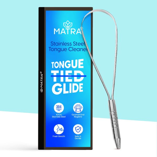 Matra Stainless Steel Tongue Cleaner Scraper for Optimal Oral Hygiene & Digestive Health (28gm)