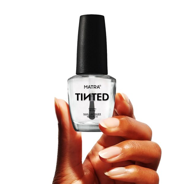 Matra TINTED Nail Polish Enamel - Sheer Siren - Transparent (15ml) Quick Dry Gel Effect Lacquer Paint