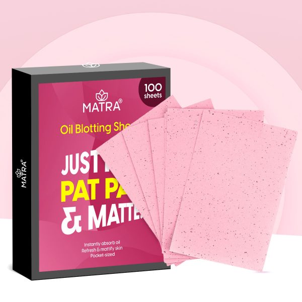 Matra Oil Control Blotting Sheets Face Oil Absorbing Paper Pocket Sized Remover Tissues (100 pcs)