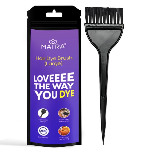 Matra Hair Dye Brush (Large) - Dye Applicator for Mixing & Dyeing - Hair Colouring Tool with Long Tail Handle & Nylon Bristles - Tint Bleaching for Henna, Masks & Keratin Treatments - Home & Salon Use