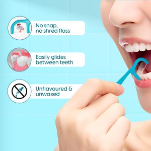 Alternative view of Matra Dental Floss Picks (30 pcs) - 2-in-1 Flosser Sticks with Flossing Thread & Angled Toothpick - Disposable Plastic Toothpick Flosser Set for Plaque, Debris Removal, Fresh Breath & Oral Hygiene