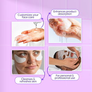 Alternative view of Matra DIY Facial Sheet Masks & Eye Masks (10 pcs each) - Pre-Cut Dry Face Mask Sheets for Customized Hydration & Anti-aging - Non-woven Face Mask Paper & Undereye Patches - Disposable Spa Sheet Masks