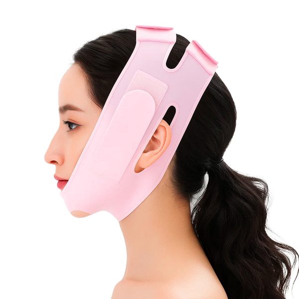 Matra V Line Face Slimming Belt - Reusable Face Lifting Mask Double Chin Reducer for Skin Tightening, Face Toning & Sculpting - Anti Wrinkle Jawline Shaper Strap Band for Cheek & Neck Fat Reduction