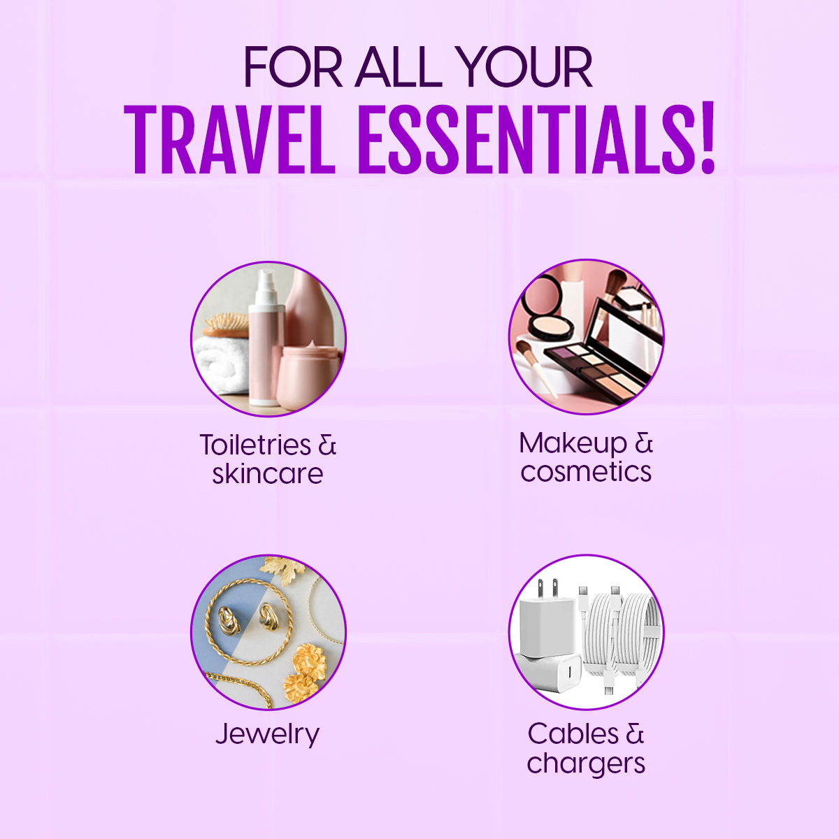 Matra Makeup Organizer Bag Cosmetic Travel Kit Vanity Box with Adjustable Dividers Partitions Sections Compartments Toiletry Storage Professional Portable Train Case - Image 5