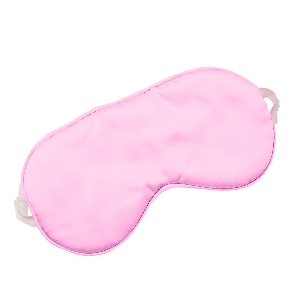 Matra Satin Eye Mask Travel and Meditation Blindfold Sleep Night Cover for Sleeping for Women and Girls in Pink