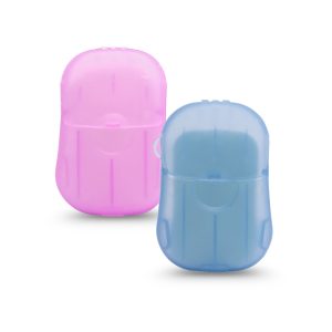Matra Paper Soap Sheets Portable Disposable Travel Hand Washing Strips Antibacterial Travelling Handwash Slice Box of 2