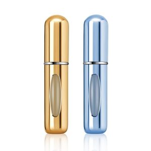 Matra Perfume Refill Atomizer Bottle Mini Portable Refillable Spray Pump Small Travel Cologne Dispenser Durable Leakproof for Women and Men 2Pcs