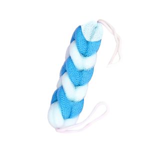 Matra Loofah Scrubber for Back Bathing Body Belt Sponge 9 Knots Stretchable Long Scrubbing Exfoliating Bath Braided Rope Brush for Dead Skin Removal Deep Cleaning for Men and Women