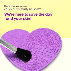 Alternative view of Matra Makeup Brush Cleaning Pad Silicone Mat Portable Cosmetic Brushes Tool Cleaner Washing Scrubber with Textures Suction Cup
