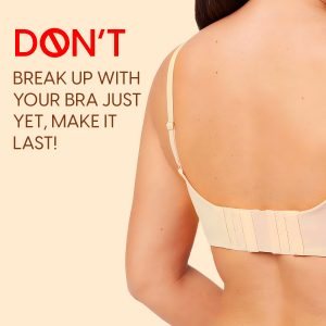 Alternative view of Matra Bra Extender Stretchable Elastic Extension Strap Adjustable Buckle Clasp 3 Hook 3 Eye Beige