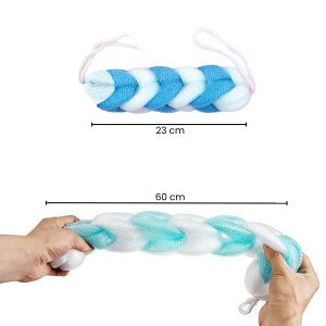 Alternative view of Matra Loofah Scrubber for Back Bathing Body Belt Sponge 9 Knots Stretchable Long Scrubbing Exfoliating Bath Braided Rope Brush for Dead Skin Removal Deep Cleaning for Men and Women