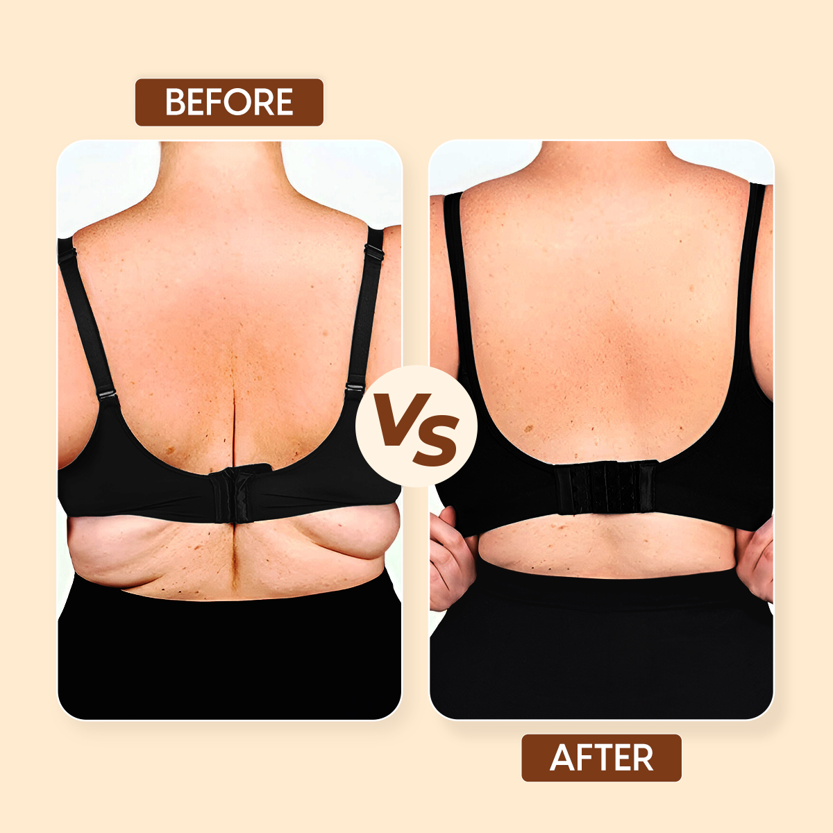 Matra Bra Extender Stretchable Elastic Extension Strap Adjustable Buckle Clasp 3 Hook 3 Eye Black - Image 3