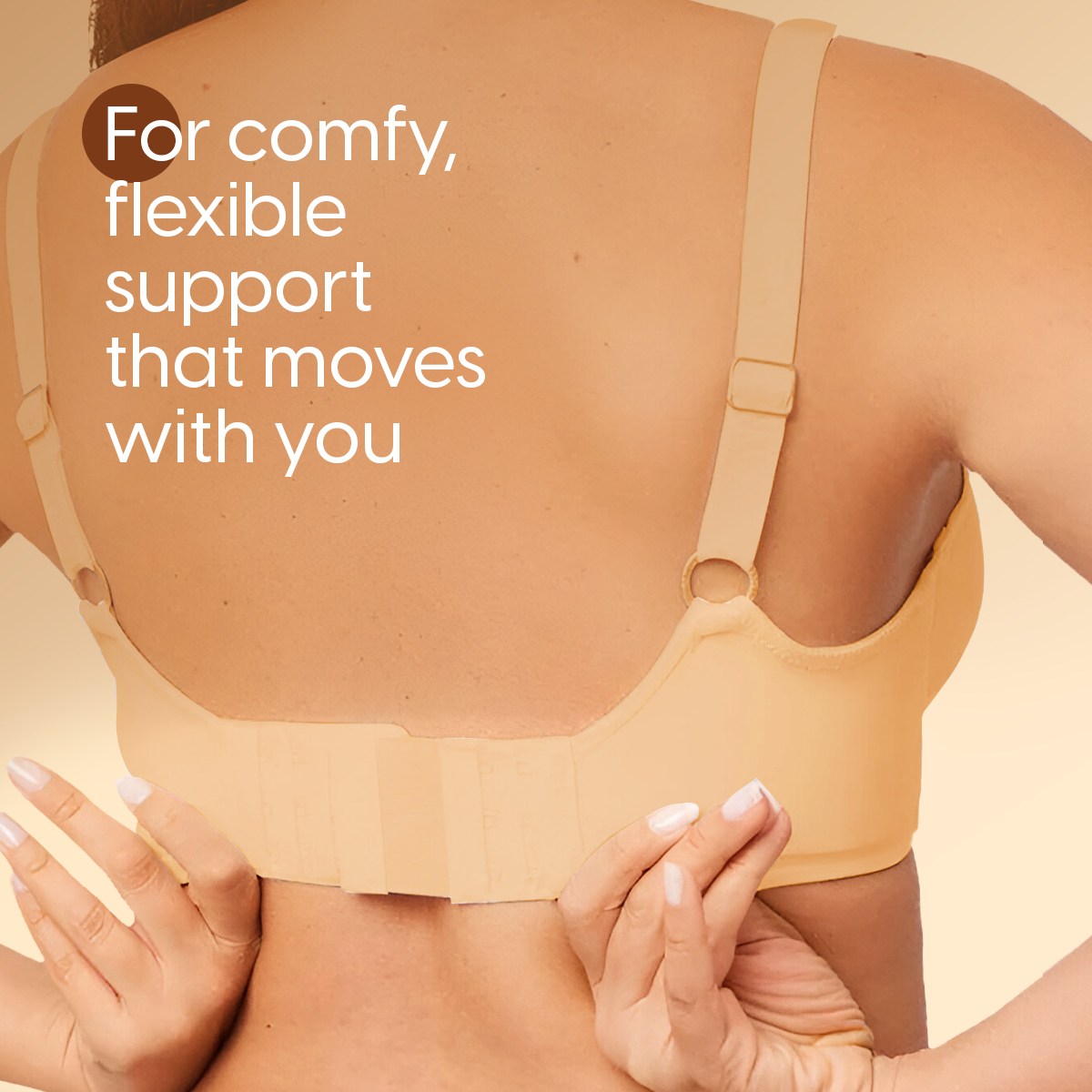 Matra Bra Extender Stretchable Elastic Extension Strap Adjustable Buckle 3 Hook 3 Eye Beige Black 2Pc - Image 5