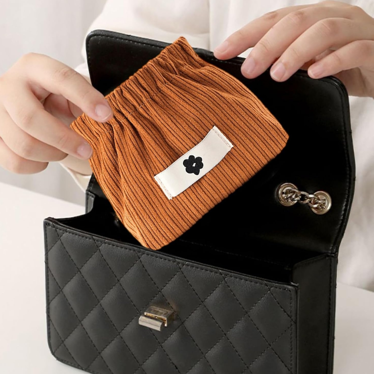 Matra Self Closing Makeup Pouch Small Storage Coin Purse Cosmetic Multipurpose Travel Jewellery Bag 2Pc - Image 5