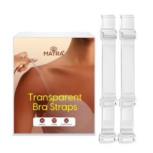Matra Transparent Bra Straps Adjustable Detachable Clear Invisible Silicone Strap Reusable Elastic
