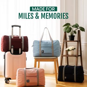 Alternative view of Matra Foldable Duffle Bag Hand Carry On Travel Luggage Expandable Multipurpose Weekender Tote Green
