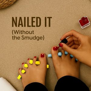 Alternative view of Matra Toe Separator Pedicure Toenail Divider Foot Finger Spacer Nail Polish Protector 2Pc